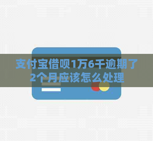 支付宝借呗1万6千逾期了2个月应该怎么处理