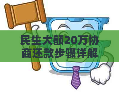 民生大额20万协商还款步骤详解