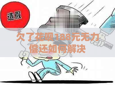 欠了花呗188元无力偿还如何解决