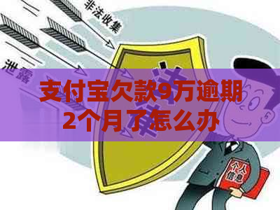 支付宝欠款9万逾期2个月了怎么办