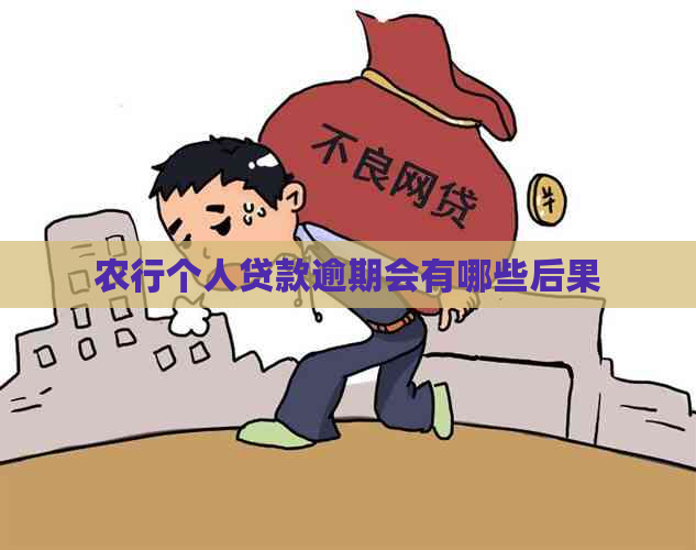 农行个人贷款逾期会有哪些后果