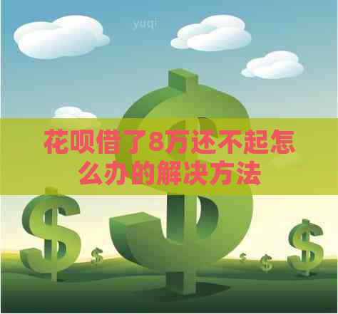 花呗借了8万还不起怎么办的解决方法