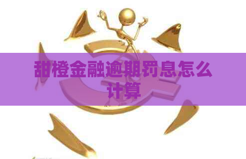 甜橙金融逾期罚息怎么计算