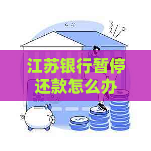 江苏银行暂停还款怎么办