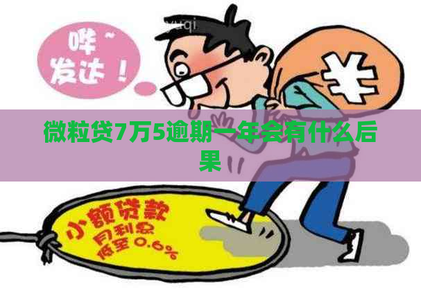 微粒贷7万5逾期一年会有什么后果