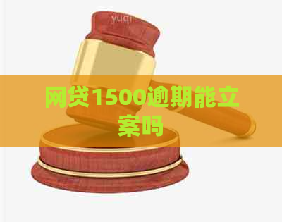 网贷1500逾期能立案吗