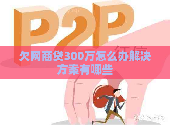 欠网商贷300万怎么办解决方案有哪些