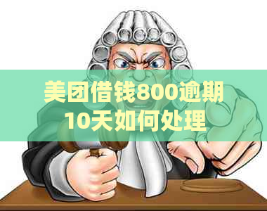 美团借钱800逾期10天如何处理