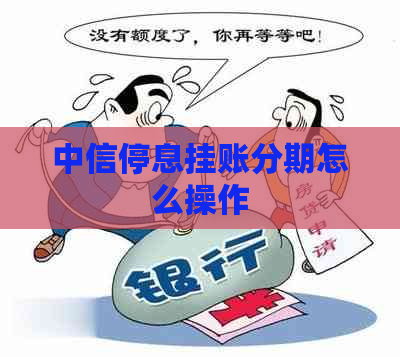 中信停息挂账分期怎么操作