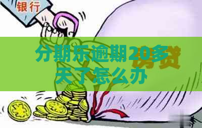 逾期20多天了怎么办