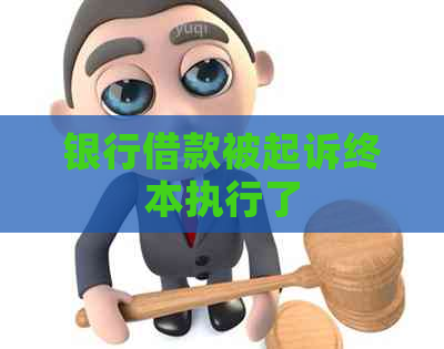 银行借款被起诉终本执行了