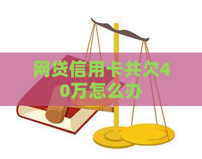 网贷信用卡共欠40万怎么办