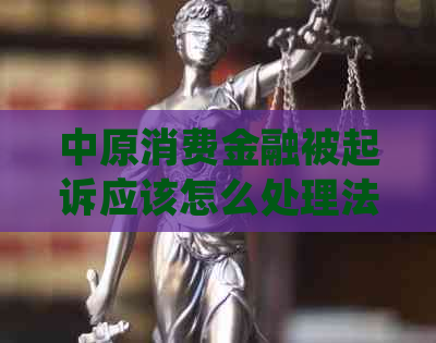 中原消费金融被起诉应该怎么处理法律问题