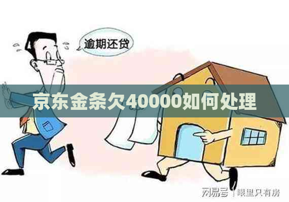 京东金条欠40000如何处理