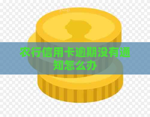 农行信用卡逾期没有通知怎么办