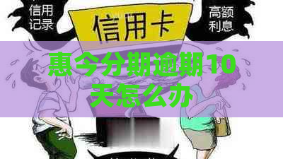 惠今分期逾期10天怎么办