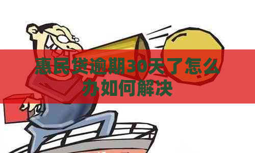 惠民贷逾期30天了怎么办如何解决