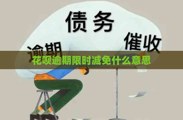 花呗逾期限时减免什么意思