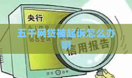 五千网贷被起诉怎么办啊