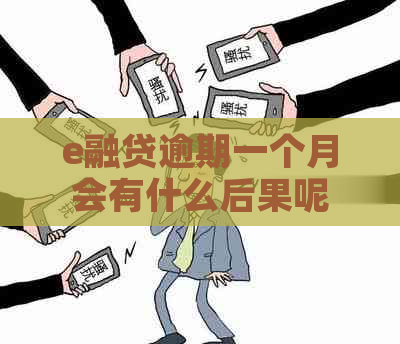 e融贷逾期一个月会有什么后果呢