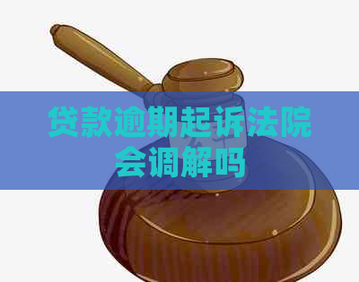 贷款逾期起诉法院会调解吗