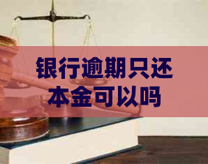 银行逾期只还本金可以吗