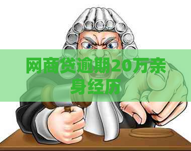 网商贷逾期20万亲身经历