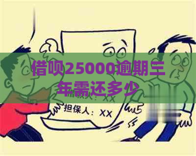 借呗25000逾期三年需还多少