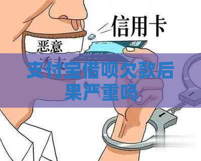 支付宝借呗欠款后果严重吗