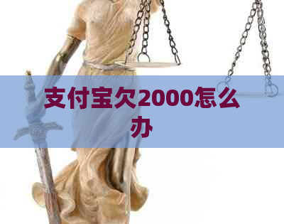 支付宝欠2000怎么办