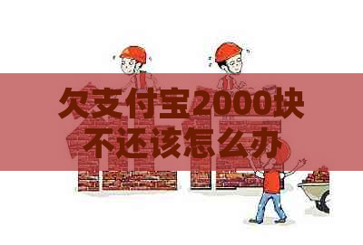 欠支付宝2000块不还该怎么办