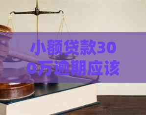 小额贷款300万逾期应该怎么处理