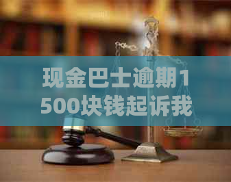 现金巴士逾期1500块钱起诉我了怎么办