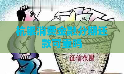 杭银消费金融分期还款可靠吗