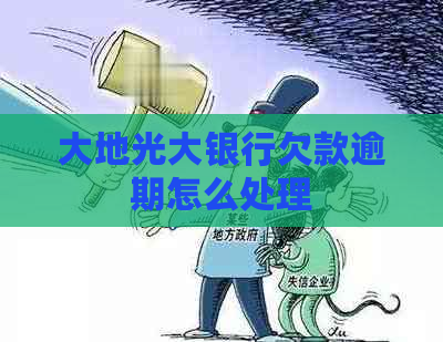 大地光大银行欠款逾期怎么处理