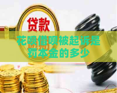 花呗借呗被起诉是罚本金的多少