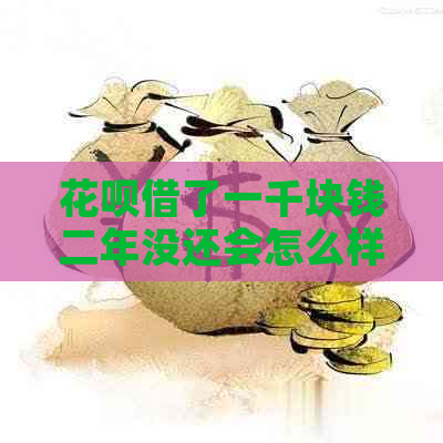 花呗借了一千块钱二年没还会怎么样