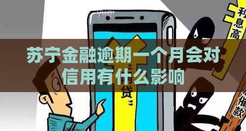 苏宁金融逾期一个月会对信用有什么影响