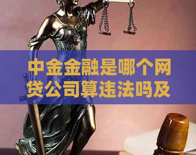 中金金融是哪个网贷公司算违法吗及处理方式