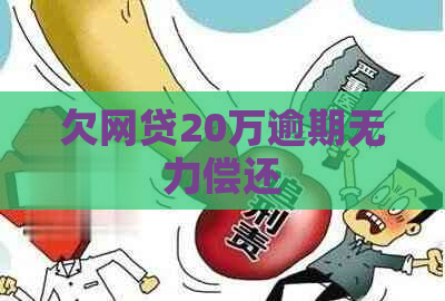 欠网贷20万逾期无力偿还