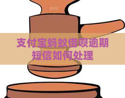 支付宝蚂蚁借呗逾期短信如何处理