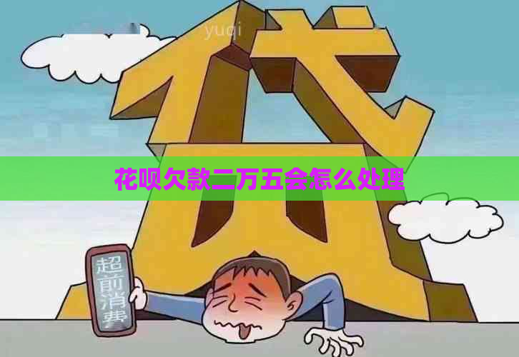 花呗欠款二万五会怎么处理