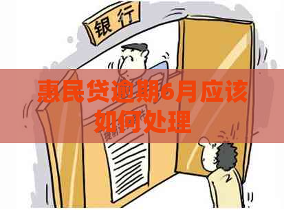 惠民贷逾期6月应该如何处理