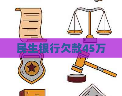 民生银行欠款45万