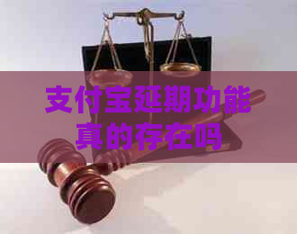 支付宝延期功能真的存在吗