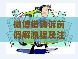 微博借钱诉前调解流程及注意事项