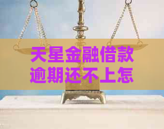 天星金融借款逾期还不上怎么解决