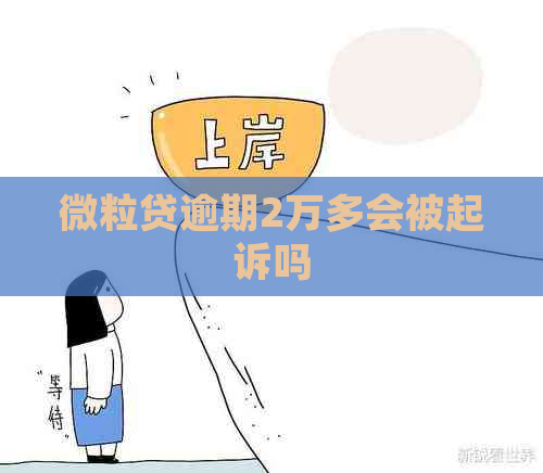 微粒贷逾期2万多会被起诉吗