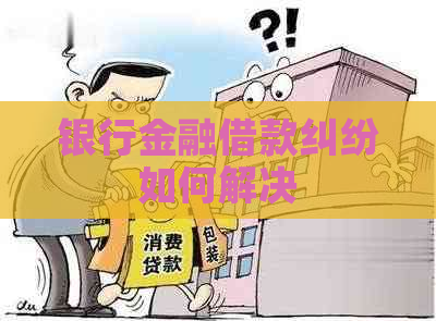 银行金融借款纠纷如何解决