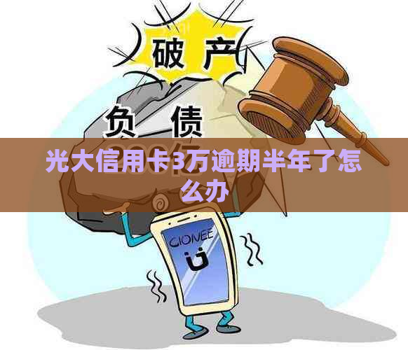 光大信用卡3万逾期半年了怎么办